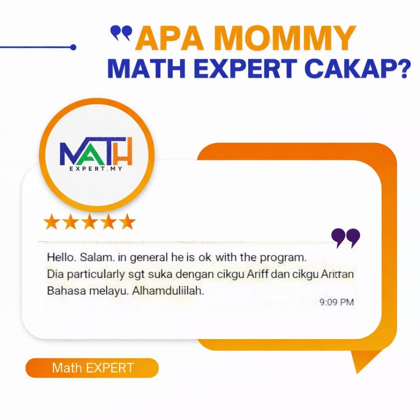 Tangkapan skrin mesej WhatsApp ibu bapa: Hello. Salam. in general he is ok with the program. Dia particularly s…